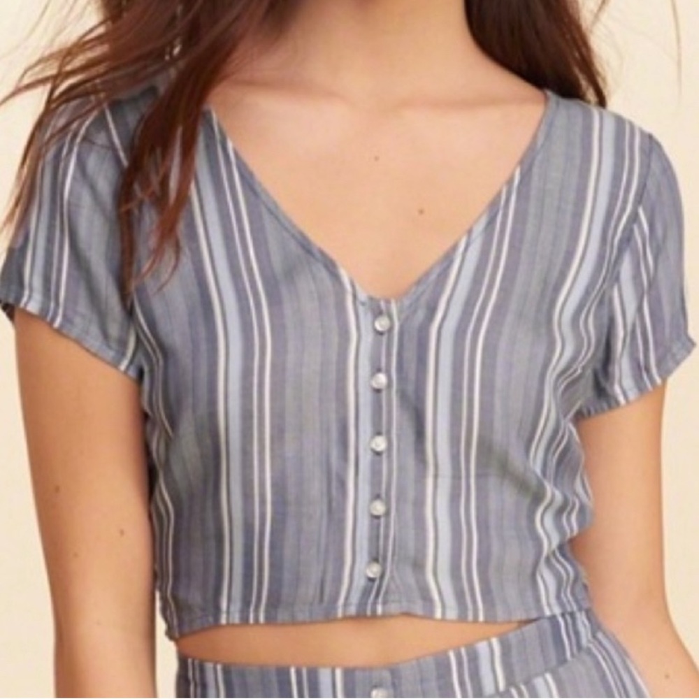 Hollister Two Piece Stripe Set